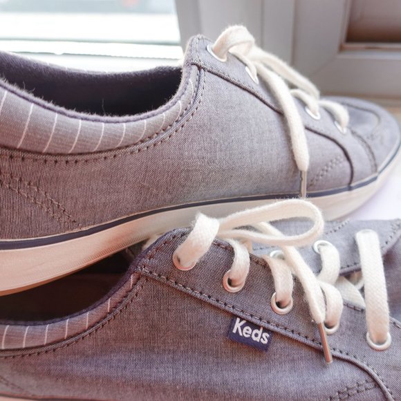 Keds Blue Chambray Sneakers - Picture 1 of 2